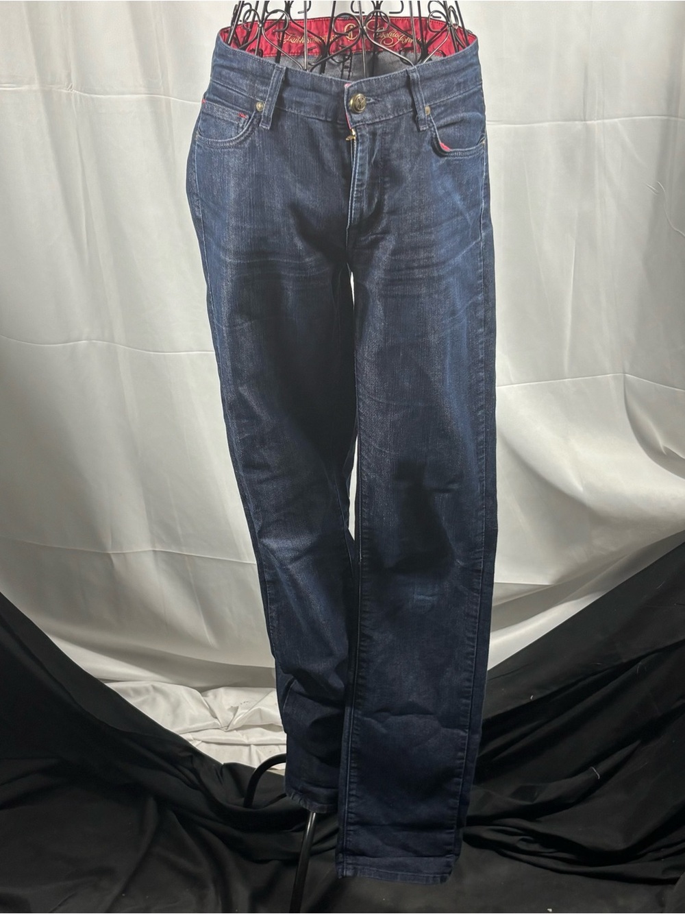 Women's Dark Indigo Straight-Leg Jeans